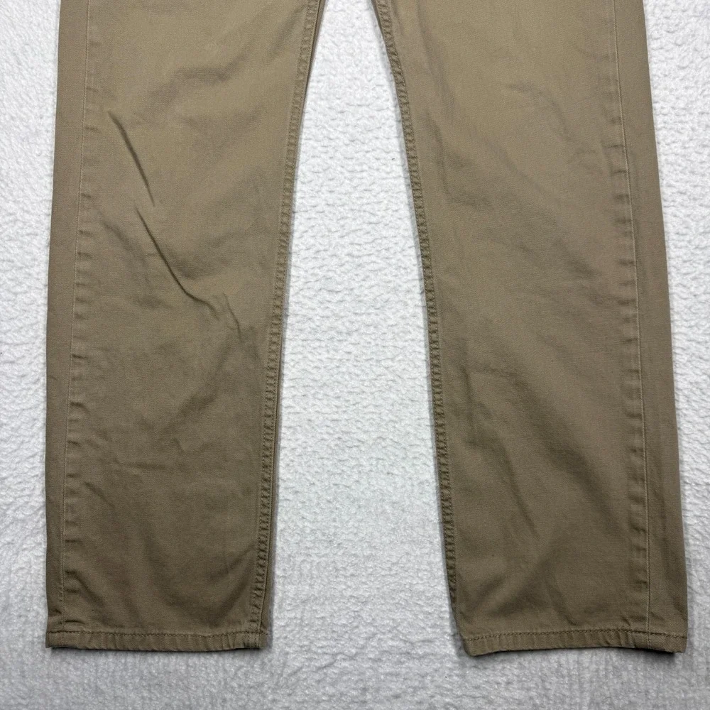 Levi's 505 Beige‎ Khaki Jeans Pants Relaxed Fit Straight Leg Men's Size 34x32